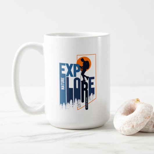Exploration de la nature | Hommes- 15# Mug Classiq (Avec donut)