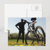 Exploration sur une carte postale Vélo 2 (Devant / Derrière)