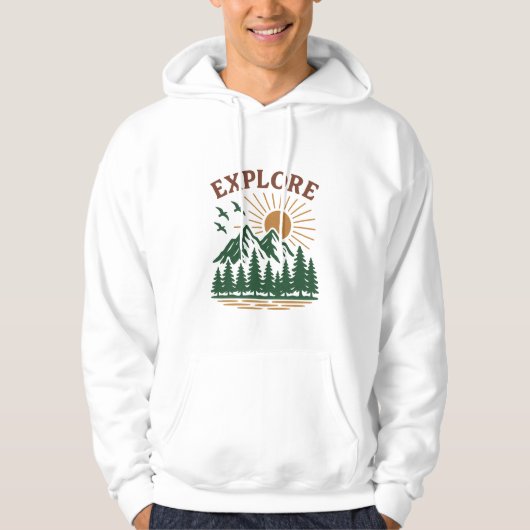 Explore  hoodie (Voorkant)