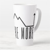 Explore More Minimalist Mountain Latte Mug Latte Mok (Rechterhoek)