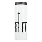 Explore More Minimalist Mountain Thermal Tumbler Thermosbeker (Achterkant)