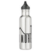 Explore More Mountain Stainless Steel Water Bottle Waterfles (Rechts)