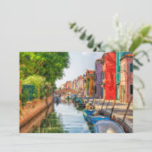 Explore the Vibrant Charm of Burano Bedankkaart (Staand voorkant)