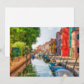 Explore the Vibrant Charm of Burano Bedankkaart (Voorkant / Achterkant)