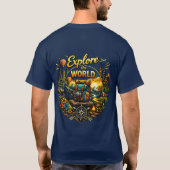 Explore The World – Travel Adventure Design T-shirt (Achterkant)