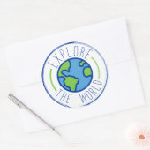 explore the world travel sticker (Envelop)