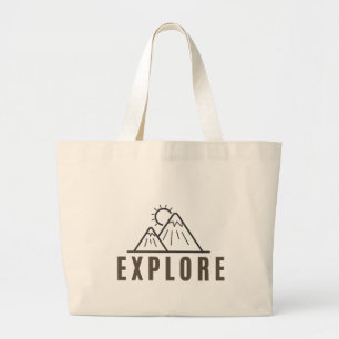 EXPLORE Vacation Travel Weekend Canvas tas 