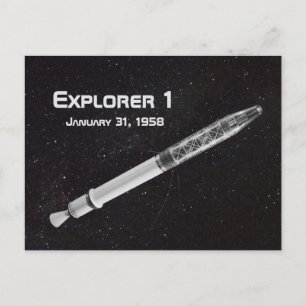 Explorer 1 Satellite Briefkaart
