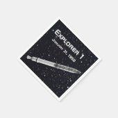 Explorer 1 Satellite Starry Sky Servetten (Hoek)
