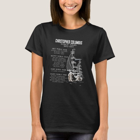 Explorer Christopher Columbus World Tours T-shirt (Voorkant)