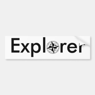 Explorer Compass Bumpersticker