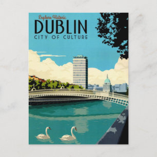 Explorer Dublin Irlande Carte Postale