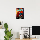 Explorer Mars - Affiche de voyage rétro personnali (Bureau à domicile)