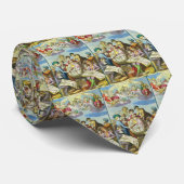  Explorers met de Kaart van het Antiek Wereldbol,  Stropdas (Opgerold)