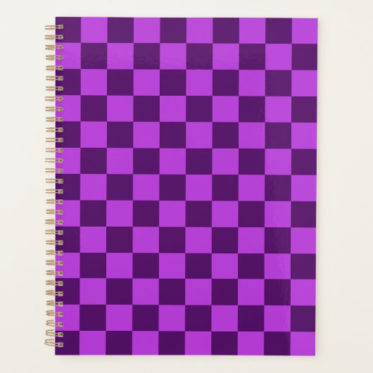 Explorez l'audace du damier violet (Devant)