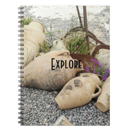 Explorez le carnet de vases à argile (Devant)