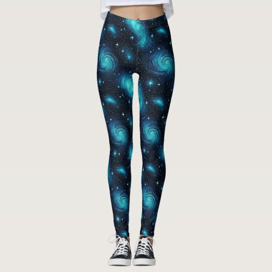 Explorez le Cosmos dans des leggings de galaxie bl (Devant)