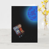 Explorez l'univers - carte de voeux (Fleur jaune)