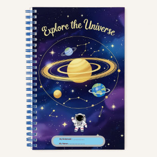 Explorez l'univers - Couverture Carnet astronomiqu