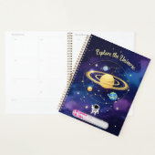 Explorez l'univers - Couverture Carnet astronomiqu (Devant avec enveloppe)