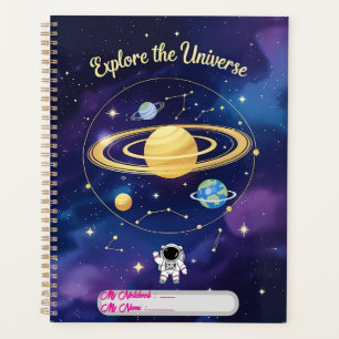 Explorez l'univers - Couverture Carnet astronomiqu