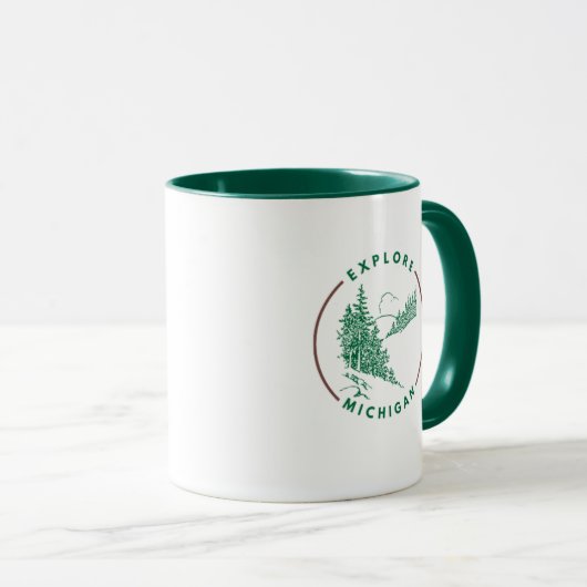 Explorez Michigan Coffee Mug (Devant droit)