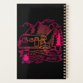 Explorez Plus Camper Rose Van Mountain Nature Love (Dos)