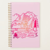 Explorez Plus Camper Rose Van Mountain Nature Love (Devant)