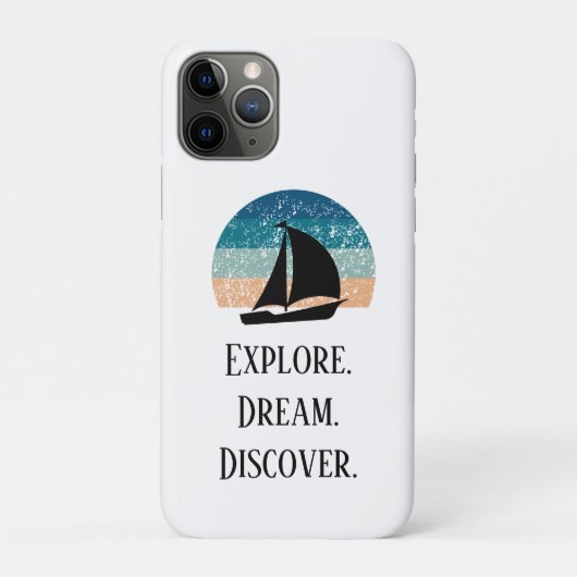 Explorez. Rêvez. Découvrez. Coque mobile de voyage (Dos)
