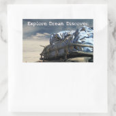Explorez. Rêvez. Découvrez. Sticker rectangulaire (Sac)