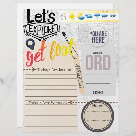 Explorons l'insertion des feuilles de voyage (Devant / Derrière)