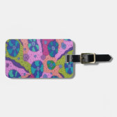 Explosie van Abstracte kleurentekening Bagagelabel (Voorkant horizontaal)