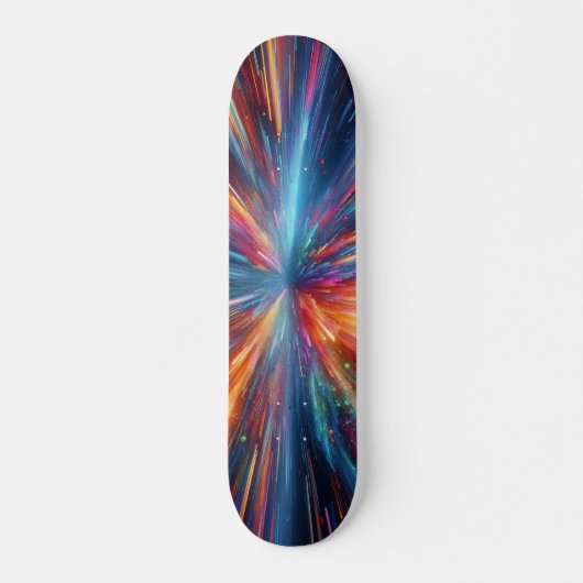 Explosie van kleuren patroon skateboard (Voorkant)