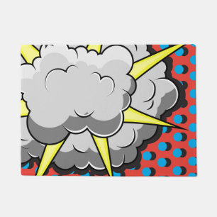 Explosie van kunststijl in pop deurmat