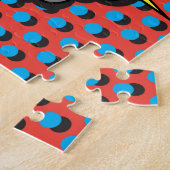 Explosie van kunststijl in pop legpuzzel (Zijkant)