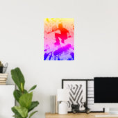 explosie van skateboard poster (Thuiskantoor)