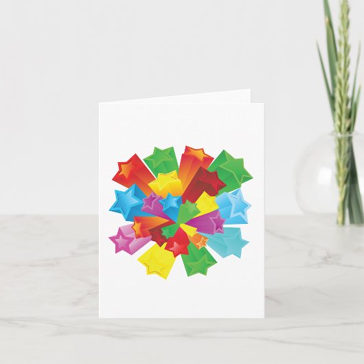 Explosie van sterren kaart