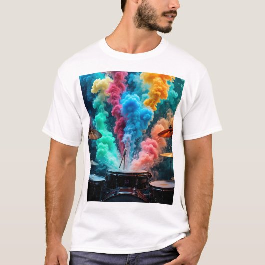 explosie van trommelslagen t-shirt (Voorkant)