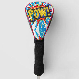 Explosief 'POW!' Comic-geïnspireerde Golf Head Hoe Golfheadcover