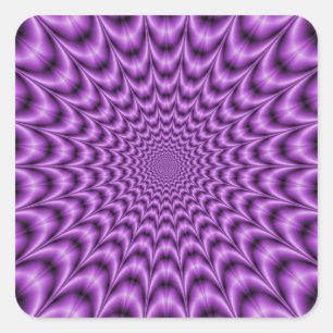 Explosief web in Paarse Sticker