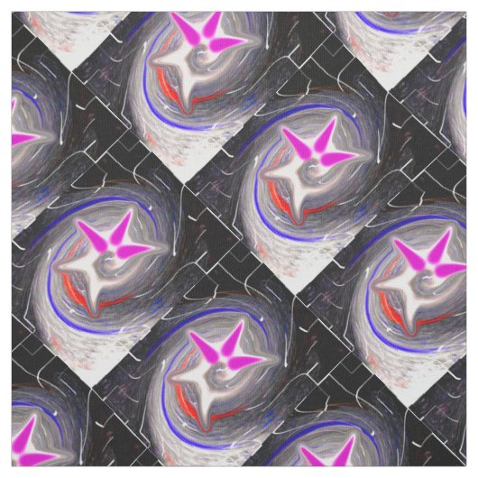 Explosies kunst stof (Swatch)