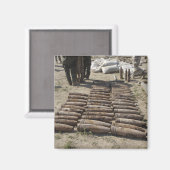 Explosieve apparaten worden geïdentificeerd en geï magneet (Voorkant / Achterkant)