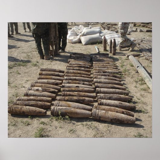 Explosieve apparaten worden geïdentificeerd en geï poster (Voorkant)