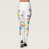 Explosieve 'bubsive' print funky gestoorde patroon leggings (Achterkant)