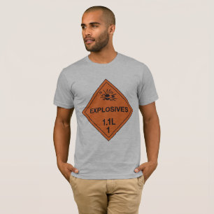 Explosieven Sign Mannen T-Shirt