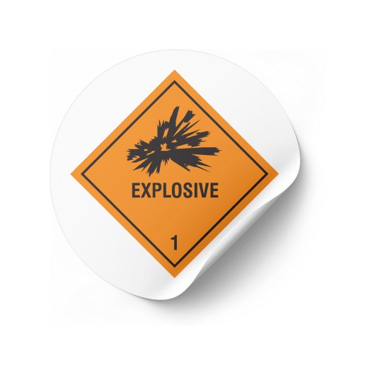 Explosif 1 Étiquette