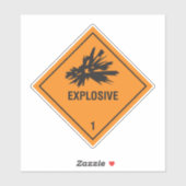 Explosif 1 Étiquette (Feuille)