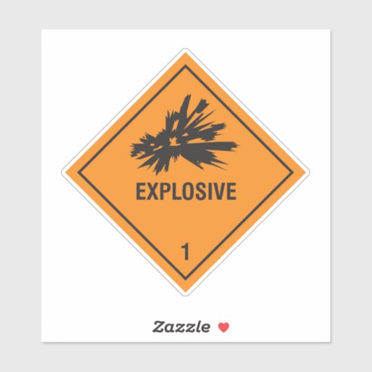 Explosif 1 Étiquette (Feuille)