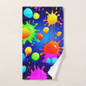 Explosion Abstraite de peinture (Serviette à main)