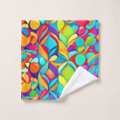 Explosion Abstraite florale (Gant de toilette)
